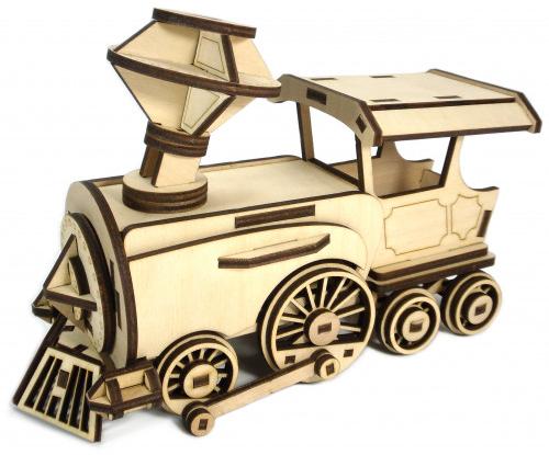 Laser Cut Wooden Toy Train