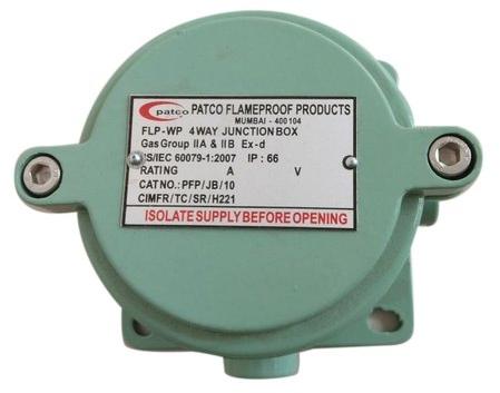 Patco Mild Steel 4 Way Junction Box, for Electric Fittings