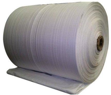 Polypropylene White Woven Fabric Roll, Technics : Staple Fiber