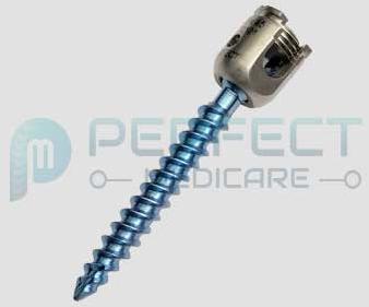 Titanium poly axial screw, for Fittings Use, Length : 25mm to 60mm.