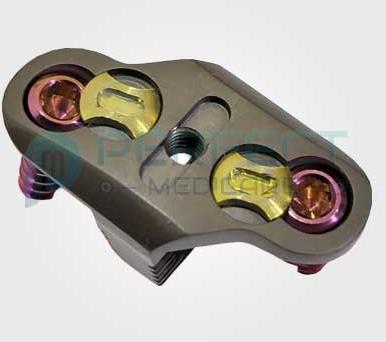 Titanium CERVICAL CAGE WITH PLATE, for Surgical, Length : 14mm 16mm