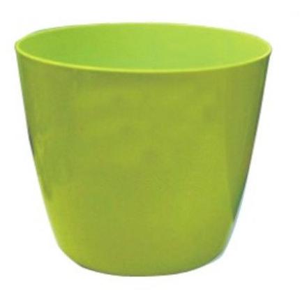 Round Polished Emerald Plastic Pots, for Decoration, Pattern : Plain