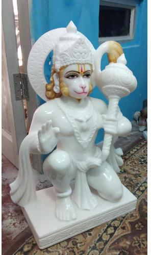 Virat Moorti Marble Hanuman Statue