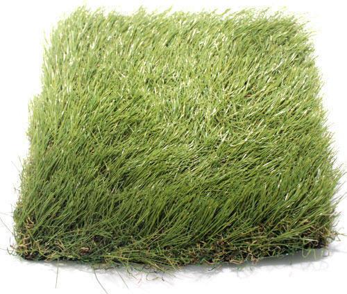 Plain Rubber Grass Floor Mat, Color : Green