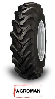 VSR Rubber Tire 13.6-28 (AGROMAN), for TRACTOR, Color : Black