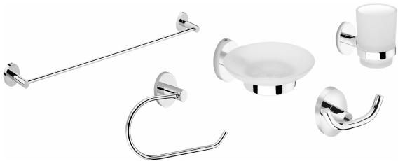 5 Piece Convex Series Bathroom Accessories Set