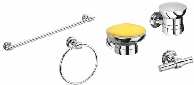 5 Piece Vintage Series Bathroom Accessories Set