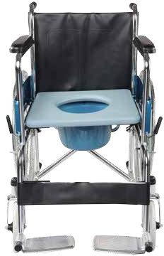 Polished Commode Wheelchair, for Handicaped Use, Hospital Use