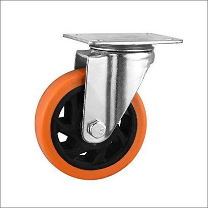 Round Heavy Duty PU Caster Wheel, for Tables, Stretcher, Stool, Load Capacity : 100-200Kg
