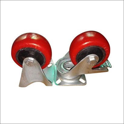 Red Nylon Caster Wheel