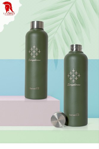 Stainless Steel Promotional Water Bottle, Color : Green