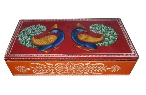Kavya Arts Handcrafted Wooden Box, Color : Multicolor