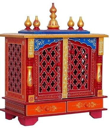 MFD Multicolor Wooden Temple, for House, Style : Modern
