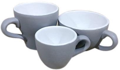Ceramic Tea Cup, Pattern : Plain, Color : Grey