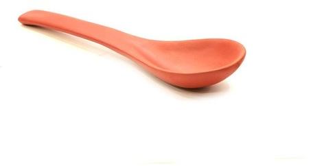 Sarvo Sarth Plain Terracotta Serving Spoon, Size : 11 inch
