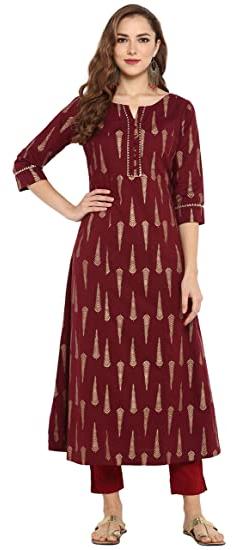 Cotton Printed Ladies A Line Kurtis, Occasion : Party Wear