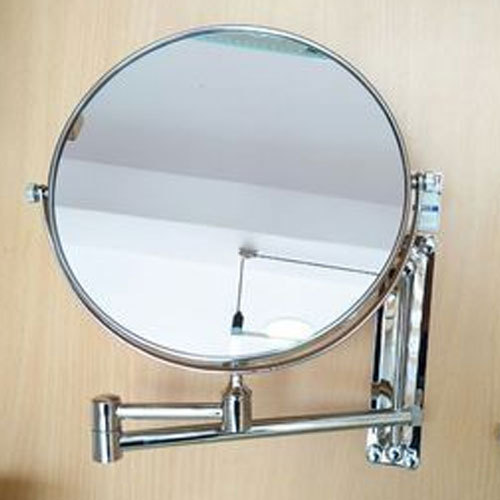 Round SS bathroom mirror