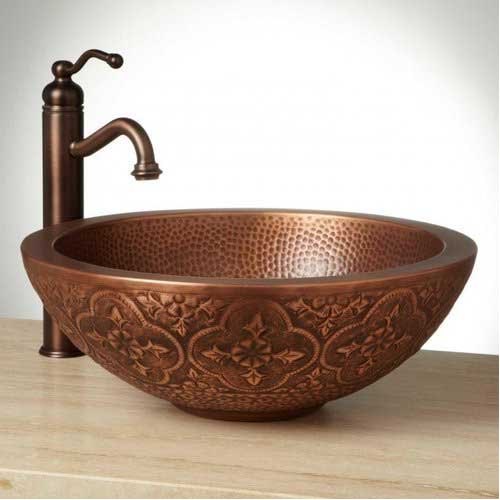 Luxury Round Copper Bathroom Basin
