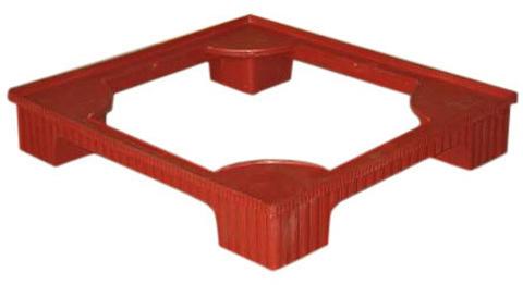 Plastic Fridge Stand, Color : Red