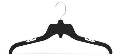 Plastic Top Hanger, Color : Black