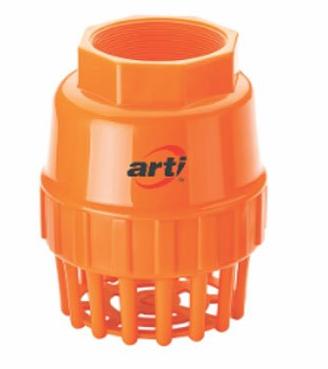 Arti PP Thread Foot Valve, Color : Orange