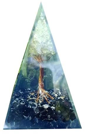 Black Tree of Life Peridot Pyramid