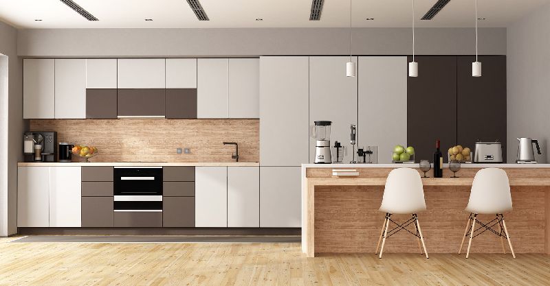 Ply Wood Non Coated Kitchen Interior Designing Services, Style : Modern