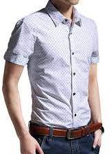 Plain Cotton Mens Half Sleeve Shirts, Size : XL, XXL