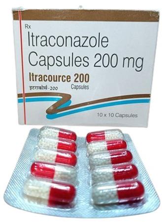 Itra-200 Itraconazole Capsules, Packaging Type : Box