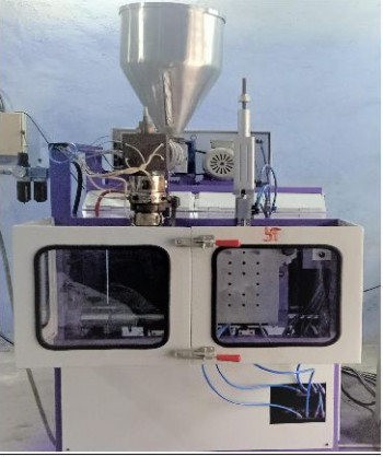 Polished Plastic Blow Molding Machine, Dimension (LxWxH) : 585x250x485mm