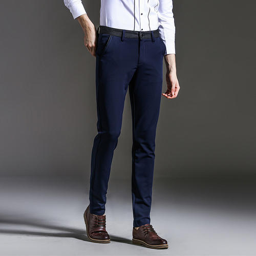 Plain Mens Slim Fit Trouser, Occasion : Casual Wear