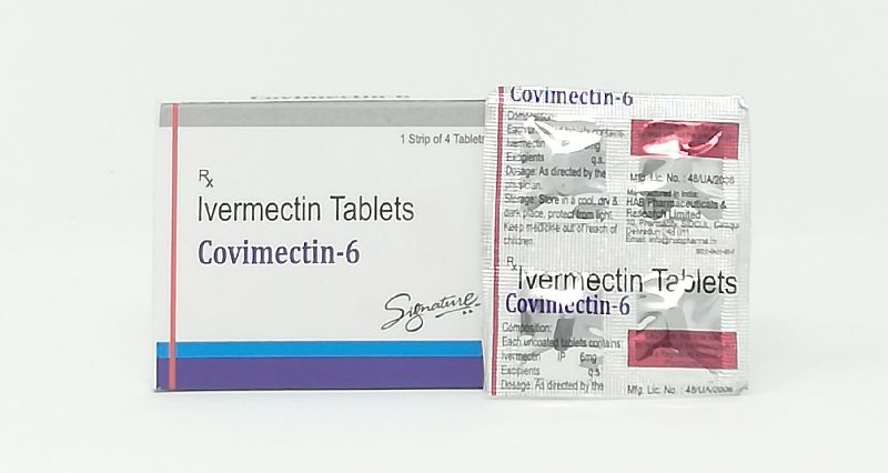 Covimectin-6 Tablets, Packaging Type : 1x4