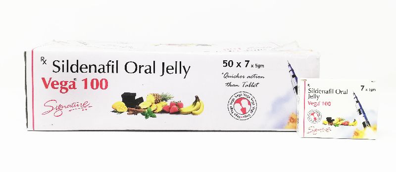 Vega 100 Oral Jelly, Composition : Sildenafil