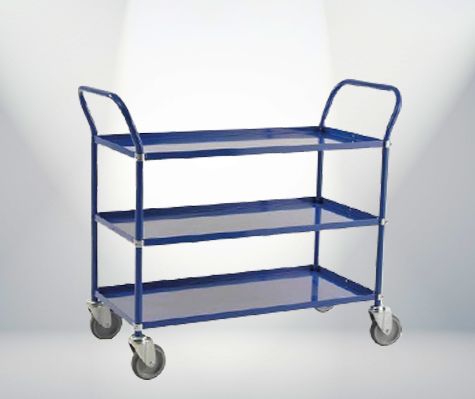 Rectangular PPT 255 Picking Trolley, Color : Blue, Grey, White