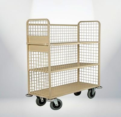 Manual Metal PWP 246 Cage Trolley, for Handling Heavy Weights, Railway Track Works, Shape : Rectangular