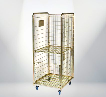 Manual Rectangular PWP 249 Cage Trolley, for Handling Heavy Weights