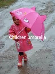 Polyester Children Umbrella, for Protection From Sunlight, Raining, Feature : Colorful Pattern, Eco Friendly