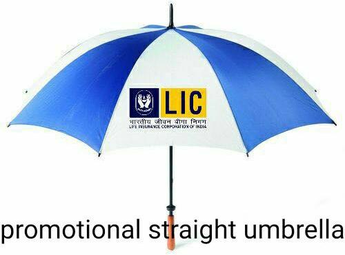 Rimzim Printed Nylon Promotional Straight Umbrella, Handle Material : Stainless Steel