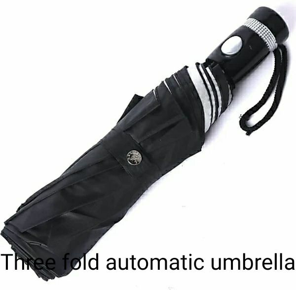 Three Fold Auto Open Umbrella, Feature : Colorful Pattern, Eco Friendly, Light Weight, Waterproof