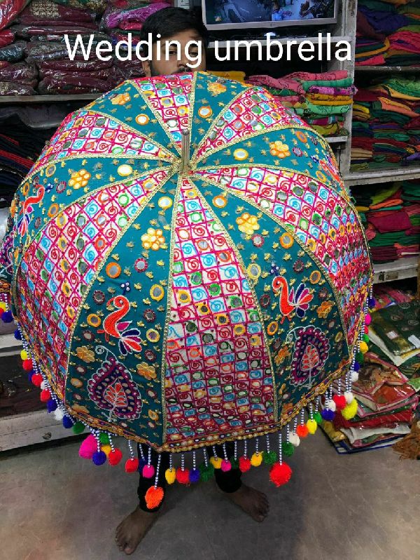 Printed Polyester Wedding Umbrella, Feature : Colorful Pattern, Durable, Eco Friendly, Light Weight