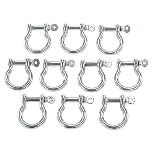 Stainless Steel Anchor Shackle, Color : SILVER