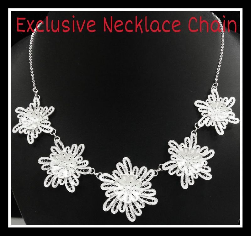 Filigree Flower Necklace Chain