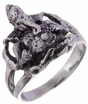 Oxidised Silver Ganesha Ring