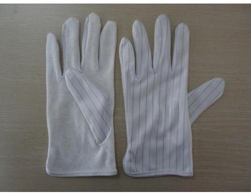Latex or cloth ESD Dotted Gloves, Color : White blue