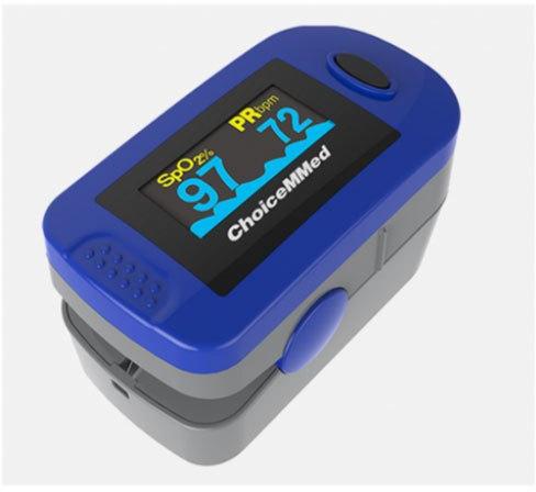 ChoiceMMEd Fingertip Pulse Oximeter, Display Type : Dual Color OLED Display