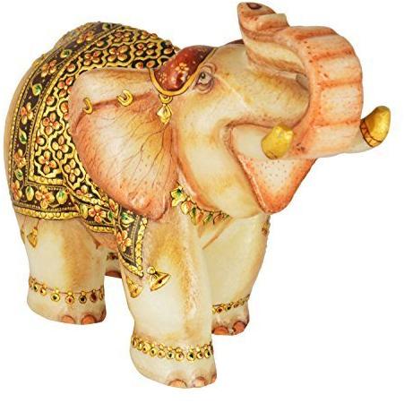 Marble Elephant Statue