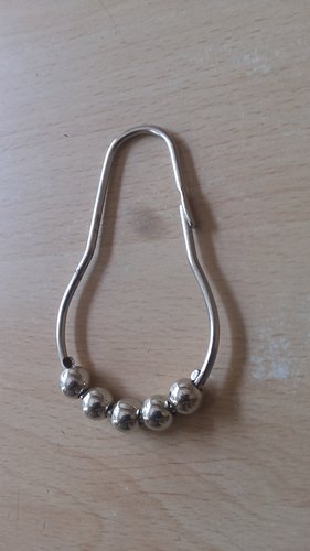 Stainless Steel Shower Curtain Hooks, for Shipping Labels, Color : Silver