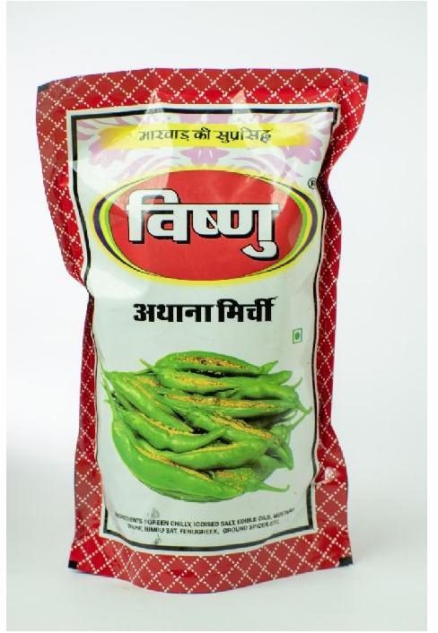 Vishnu Athana Green Chilli Pickle, Certification : FSSAI