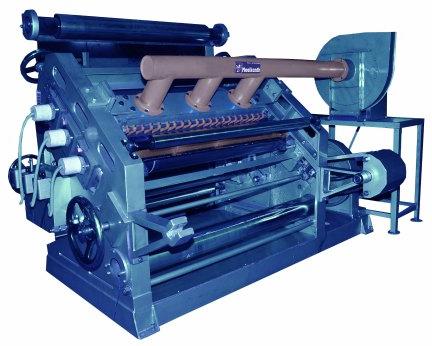 Polished Electric Mild Steel Fingerless Paper Corrugated Machine, Certification : ISO 9001:2008 Certified