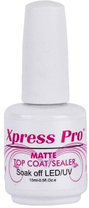 Xpress Pro Matte Coat Gel Polish, for Penting Nails, Form : Liquid
